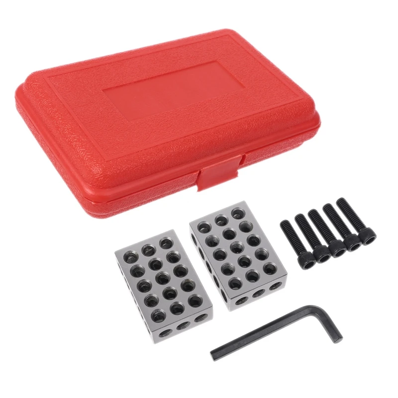 23 Holes 1-2-3\" Blocks Precision Gauge with Screw Spanner Parallel Block Set Kit G88A
23 Holes 1-2-3\" Blocks Precision Gauge with Screw Spanner Parallel Block Set Kit G88A