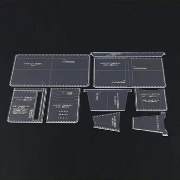 Acrylic Stencil 1Set Leather Template Home Handwork Leathercraft Sewing Pattern Tools Accessory Men Wallet Pattern 10x13.5x1.5cm 
Acrylic Stencil 1Set Leather Template Home Handwork Leathercraft Sewing Pattern Tools Accessory Men Wallet Pattern 10x13.5x1.5cm