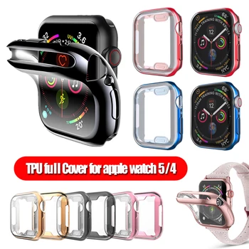 Soft Electroplate TPU Case Smart Watch Screen Protectors Ultra Thin Full Coverage Protective Cover for Apple Watch 5 4 40mm 44mm
Soft Electroplate TPU Case Smart Watch Screen Protectors Ultra Thin Full Coverage Protective Cover for Apple Watch 5 4 40mm 44mm