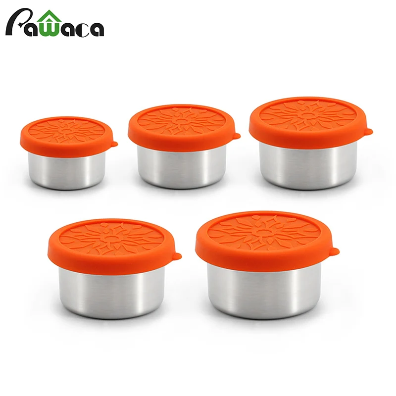 Leak Proof Stainless Steel Lunch Food Containers Fresh Box Metal Snack Salad Containers Sealing Bento Box with Silicone Lids
Leak Proof Stainless Steel Lunch Food Containers Fresh Box Metal Snack Salad Containers Sealing Bento Box with Silicone Lids