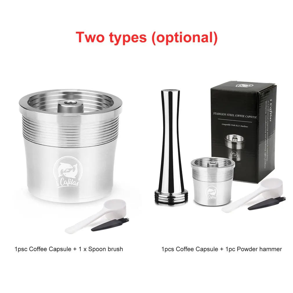 Stainless Steel Refillable Coffee Capsule Pod Filter Dripper Tamper Compatible with Illy Coffee Machine Cn(origin)
Stainless Steel Refillable Coffee Capsule Pod Filter Dripper Tamper Compatible with Illy Coffee Machine Cn(origin)