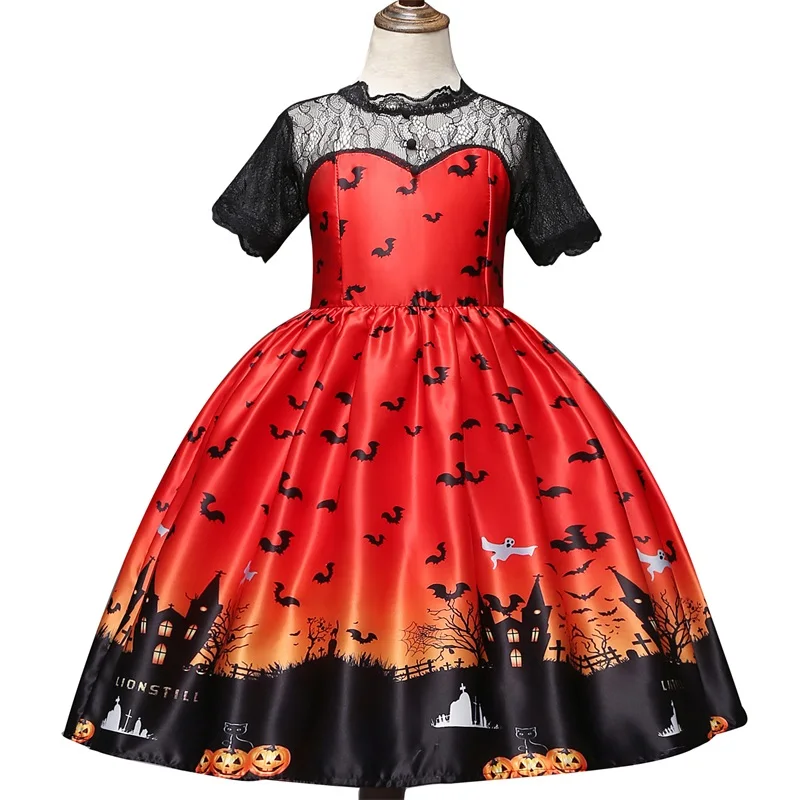 4-10yrs Baby Girl Halloween Witch Cosplay Gowns Bat Pattern Girls Dress Christmas Party Princess Costume Kids Dresses For Girls
4-10yrs Baby Girl Halloween Witch Cosplay Gowns Bat Pattern Girls Dress Christmas Party Princess Costume Kids Dresses For Girls