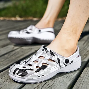 Men's Sandals Summer Hole Shoes Camouflage Breathable Casual Non-Slip Beach Slippers Fashion Lightweight Walking Shoes Crocse
Men's Sandals Summer Hole Shoes Camouflage Breathable Casual Non-Slip Beach Slippers Fashion Lightweight Walking Shoes Crocse