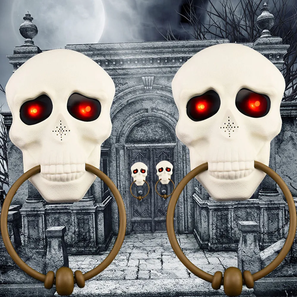 Halloween Doorbell Glowing Sounding Horror Props Electric Toys Welcome People Door Hanging Skull Decoration
Halloween Doorbell Glowing Sounding Horror Props Electric Toys Welcome People Door Hanging Skull Decoration