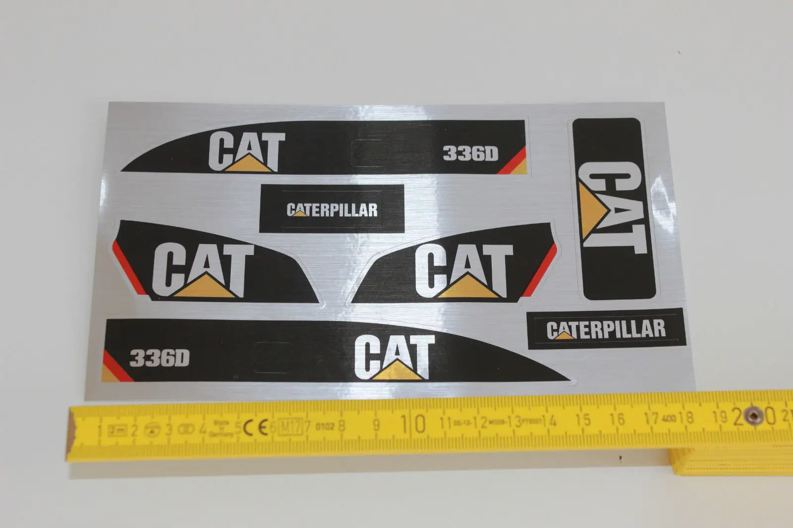 1/14 CAT 320D Sticker Set for Huina 550 15 Channel RC Excavator Amewi Decal 