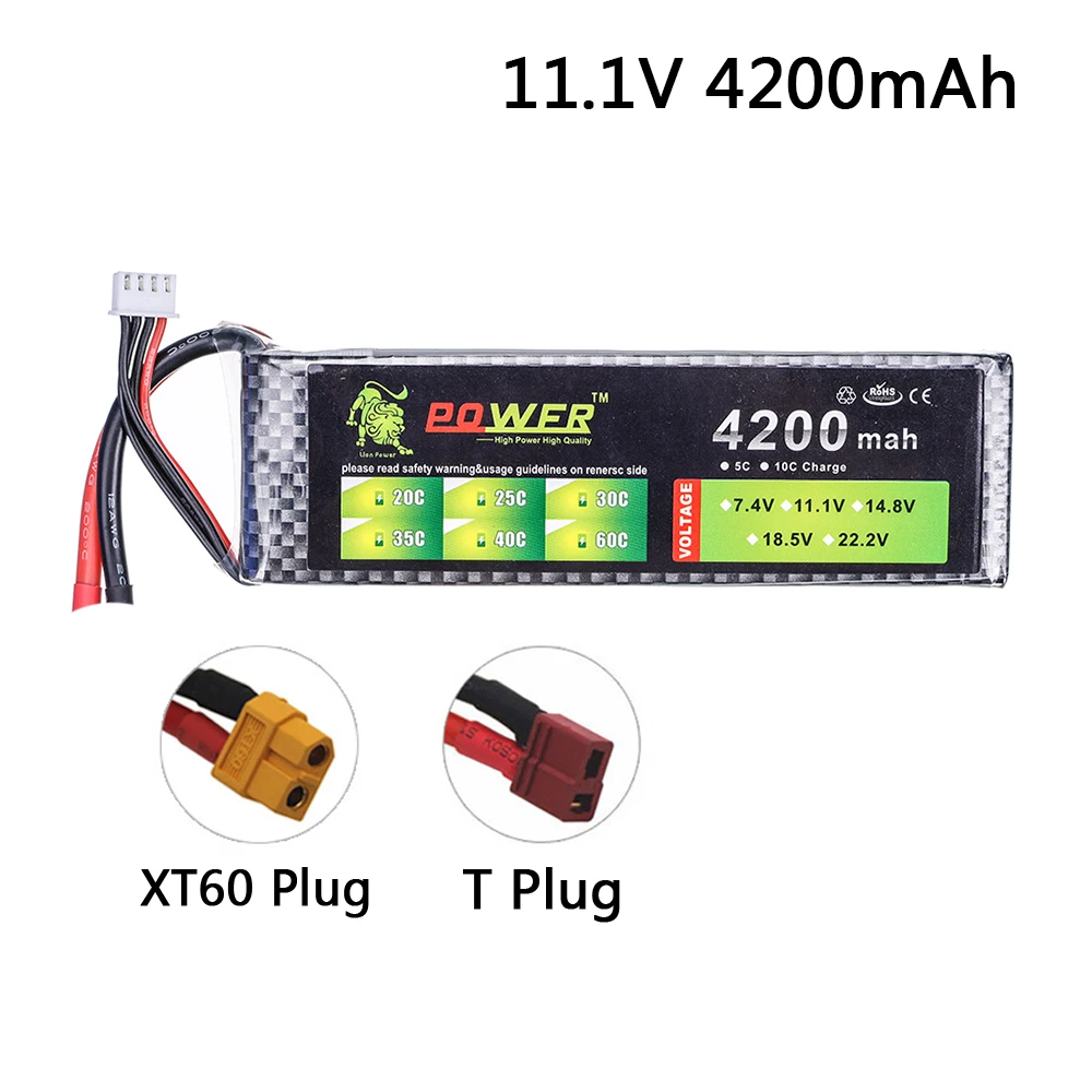 Литий-полимерный аккумулятор 11,1 В Lion Power 3S 11,1 В 4200 мА · ч 35C, перезаряжаемый аккумулятор для радиоуправляемых игрушек, машин, самолетов, дронов, Т-образный Разъем XT60
Литий-полимерный аккумулятор 11,1 В Lion Power 3S 11,1 В 4200 мА · ч 35C, перезаряжаемый аккумулятор для радиоуправляемых игрушек, машин, самолетов, дронов, Т-образный Разъем XT60