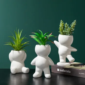 Ceramic Doll Succulent Planter Vase Small Face Planter Head Face Vase Home Decoration Succulent Cactus Indoor Plant Pot
Ceramic Doll Succulent Planter Vase Small Face Planter Head Face Vase Home Decoration Succulent Cactus Indoor Plant Pot