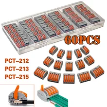 60pcs PTC lever nut spring lever Reusable Spring Lever Terminal wire connector terminator butt connector wire crimp connector
60pcs PTC lever nut spring lever Reusable Spring Lever Terminal wire connector terminator butt connector wire crimp connector