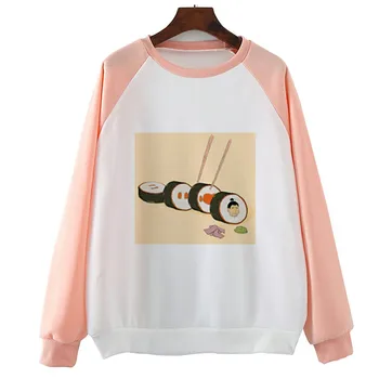 Kawai Sushi Funny Cartoon Cool Women Hoody Casual Long Sleeve Women Sweatshirts Cool O-Neck Hoodies Coats
Kawai Sushi Funny Cartoon Cool Women Hoody Casual Long Sleeve Women Sweatshirts Cool O-Neck Hoodies Coats