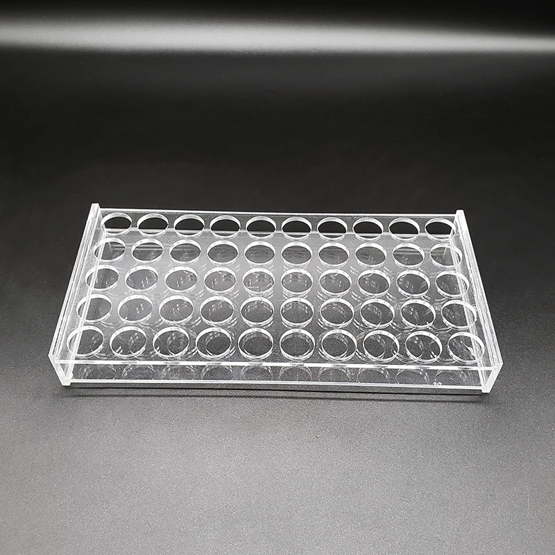 Plexiglass sample bottle rack, 30 holes / 50 holes / 100 holes for 10ml/15ml Screw-top bottle
Plexiglass sample bottle rack, 30 holes / 50 holes / 100 holes for 10ml/15ml Screw-top bottle