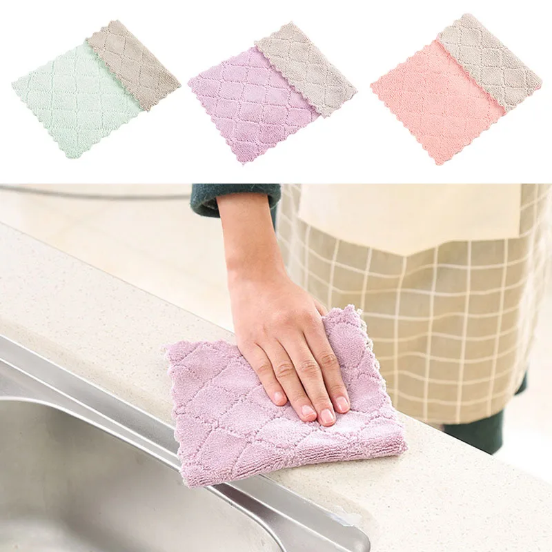 Absorbent Microfibre Kitchen Tea Towels Dish Quick Drying Cleaning Cloth Multiuse Dishcloth Scouring Pad Super Decontamination
Absorbent Microfibre Kitchen Tea Towels Dish Quick Drying Cleaning Cloth Multiuse Dishcloth Scouring Pad Super Decontamination