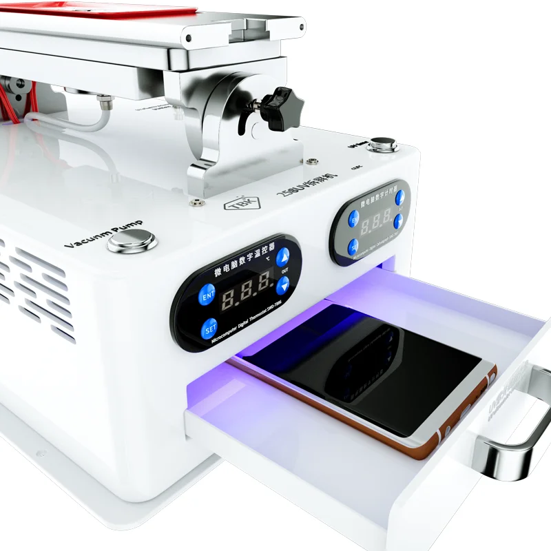 TBK-258UV New 5 in 1 LCD Screen Separate Machine Frame Separating Glue Remover With UV Cring Lamp For iphone Samsung Huawei
TBK-258UV New 5 in 1 LCD Screen Separate Machine Frame Separating Glue Remover With UV Cring Lamp For iphone Samsung Huawei