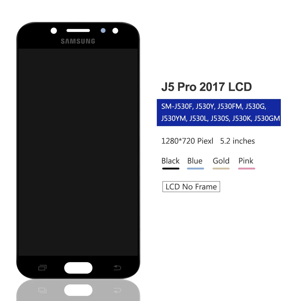 Регулируемый ЖК экран для Galaxy J530 2017 дигитайзер сенсорного экрана Samsung J5 Pro J530F 5 2