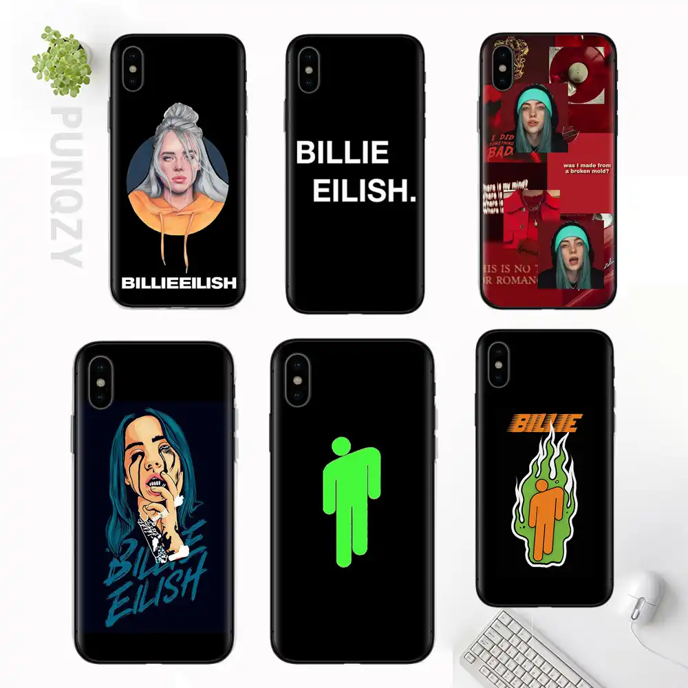 girl billie eilish cover of ocean eyes art phone case for