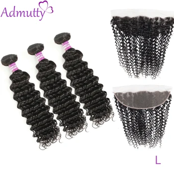 Peruvian Deep Wave Bundles With Frontal 13*4 Human Hair Weave Bundles With Lace Frontal Non-Remy Hair Extensions Natural Color
Peruvian Deep Wave Bundles With Frontal 13*4 Human Hair Weave Bundles With Lace Frontal Non-Remy Hair Extensions Natural Color