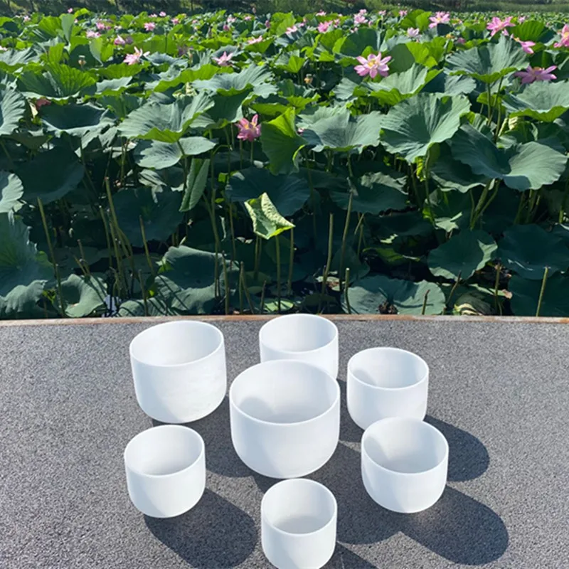 8"-10" Note C/D/E/F/G/A/B Chakra Frosted Quartz Crystal Singing Bowl set of 7pcs Meditation sound chakra bowl
8"-10" Note C/D/E/F/G/A/B Chakra Frosted Quartz Crystal Singing Bowl set of 7pcs Meditation sound chakra bowl
