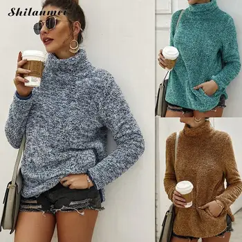 2019 Autumn Pockets Warm Soft Fleece Pullover Winter Turtleneck Women Faux Fur Hoodies Top Causal Oversized Sweatshirts Hoodies
2019 Autumn Pockets Warm Soft Fleece Pullover Winter Turtleneck Women Faux Fur Hoodies Top Causal Oversized Sweatshirts Hoodies