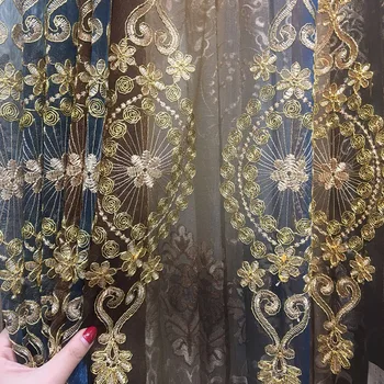 The New European Heavy Gradient curtains for Living Room Window Screen European Luxury Gold Cord Embroidery Screens Yarn
The New European Heavy Gradient curtains for Living Room Window Screen European Luxury Gold Cord Embroidery Screens Yarn