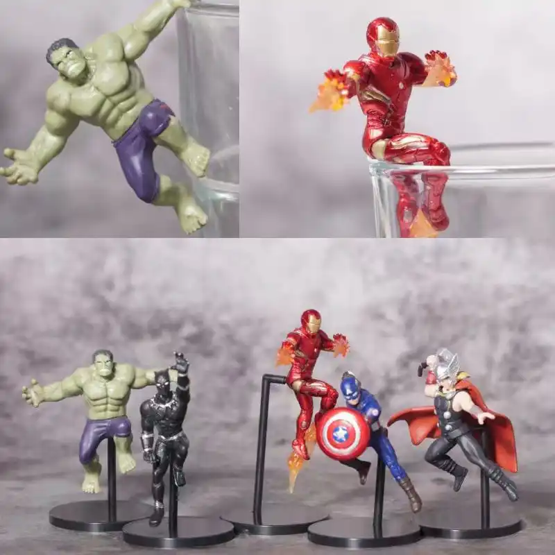 mini superhero figures for cakes