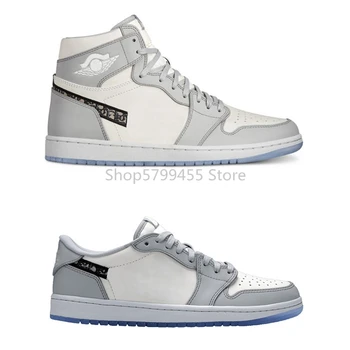 2019 New B23 High 1 Grey White 1s Oblique retros Mens basketball Shoes for men womens sports shoes Air Sneakers Trainers
2019 New B23 High 1 Grey White 1s Oblique retros Mens basketball Shoes for men womens sports shoes Air Sneakers Trainers