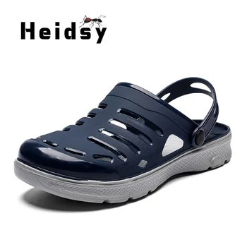 2020 Men Sandals Summer Slippers Shoes Croc Fashion Beach Sandals Casual Flat Slip on Flip Flops Men Crocks Hollow Shoes
2020 Men Sandals Summer Slippers Shoes Croc Fashion Beach Sandals Casual Flat Slip on Flip Flops Men Crocks Hollow Shoes