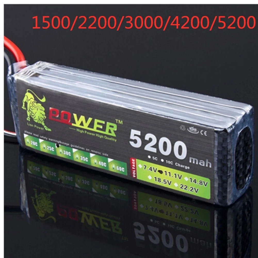 

LION POWER 3S 11.1v 1500mAh 2200mah 2800mah 3000mAh 4200mah 5200mah lipo battery For RC toy Car Airplane Helicopter Boat Parts