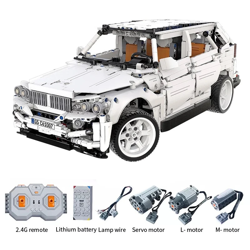 CaDA 61007 2.4G 2208pcs RC Car Building Blocks sets Benzed G500 4WD SUV Assemble Block Educational Toy for Children
CaDA 61007 2.4G 2208pcs RC Car Building Blocks sets Benzed G500 4WD SUV Assemble Block Educational Toy for Children
