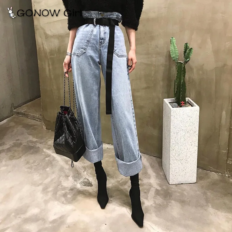 2020 Spring New Korean Curled Long Flower Denim Blue Jeans Fashion Straight Pants with Belt Streetwear High Waisted Jeans Chic
2020 Spring New Korean Curled Long Flower Denim Blue Jeans Fashion Straight Pants with Belt Streetwear High Waisted Jeans Chic