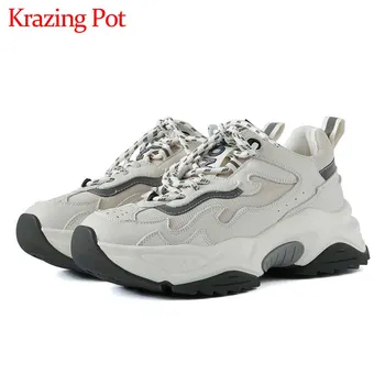 Krazing pot new maiden streetwear genuine leather white sneaker mixed colors round toe thick bottom lace up vulcanized shoes L05
Krazing pot new maiden streetwear genuine leather white sneaker mixed colors round toe thick bottom lace up vulcanized shoes L05