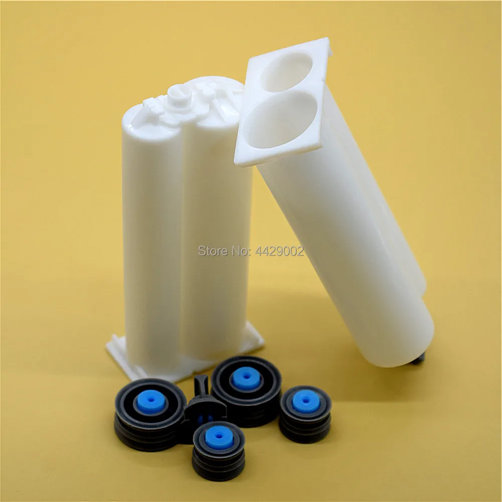 2pcs 50ml 2-Part Adhesives Epoxy Acrylic AB Glue Cartridge Empty Dual-Barrel 2:1 Mix Ratio Cartridge with Sealing Cap Pistons
2pcs 50ml 2-Part Adhesives Epoxy Acrylic AB Glue Cartridge Empty Dual-Barrel 2:1 Mix Ratio Cartridge with Sealing Cap Pistons