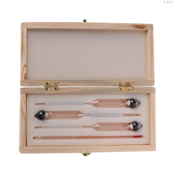 3 Pcs 0-100% Hydrometer Alcoholmeter Tester Set Alcohol Concentration Meter + Thermometer PXPC
3 Pcs 0-100% Hydrometer Alcoholmeter Tester Set Alcohol Concentration Meter + Thermometer PXPC