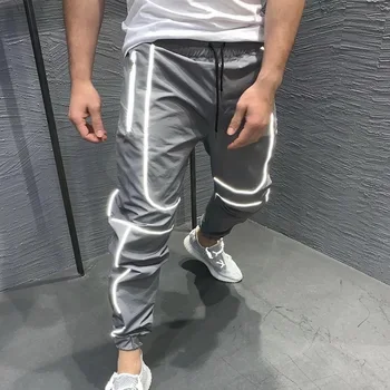 Men Sport Reflective Pants Jogger Night Running Pants Training Gym Fitness Men Pencil Joggers Long Slim Pants Jogging Sportswear
Men Sport Reflective Pants Jogger Night Running Pants Training Gym Fitness Men Pencil Joggers Long Slim Pants Jogging Sportswear