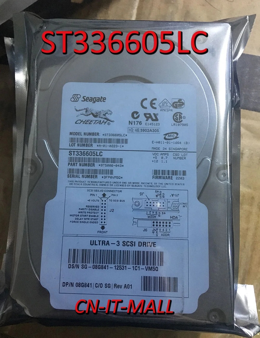 Seagate Cheetah 73LP ST336605LC 36GB 10000 RPM SCSI 3 5 "Внутренний жесткий диск | Компьютеры и офис