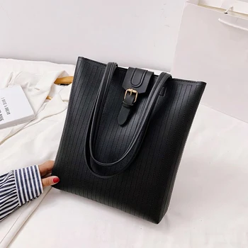 Retro Striped Pattern Handbag For Women 2020 PU Leather Large Capacity Shoulder Bags Female Daily Travel Shopping Bag
Retro Striped Pattern Handbag For Women 2020 PU Leather Large Capacity Shoulder Bags Female Daily Travel Shopping Bag