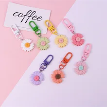 Fashion Daisy Keychain Korean Flower Key Chain Earphone Cover Purse Backpack Ornament Keyring Easter Charm Key Accessories Women
Fashion Daisy Keychain Korean Flower Key Chain Earphone Cover Purse Backpack Ornament Keyring Easter Charm Key Accessories Women