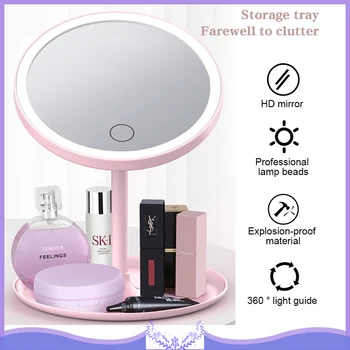 Fodable LED Lights Makeup Mirror Dimmable Make-up Mirror Magnification Lighting 360 ° Cosmetic Mirror With Night Light
Fodable LED Lights Makeup Mirror Dimmable Make-up Mirror Magnification Lighting 360 ° Cosmetic Mirror With Night Light