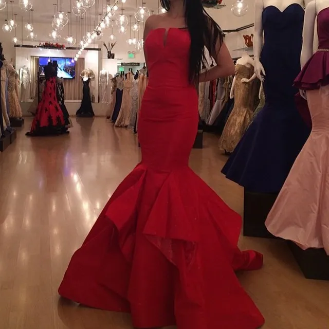 Hot Sell New Fashion robe de soiree Satin Red Trumpet/Mermaid 2018 party prom gown with Train Formal bridesmaid dresses
Hot Sell New Fashion robe de soiree Satin Red Trumpet/Mermaid 2018 party prom gown with Train Formal bridesmaid dresses