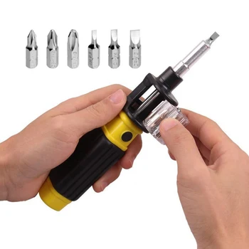 6 In1 Screwdriver Set 360 Degree Twist Flexible Precision Screwdriver Screws DIY Repair Hand Tool
6 In1 Screwdriver Set 360 Degree Twist Flexible Precision Screwdriver Screws DIY Repair Hand Tool