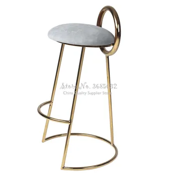 Nordic Iron Pink Bar Stool Golden Coffee Chair Modern with Round Back Flannel Comfort Cushion Sitting Height 75/65cm Multicolor
Nordic Iron Pink Bar Stool Golden Coffee Chair Modern with Round Back Flannel Comfort Cushion Sitting Height 75/65cm Multicolor