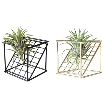 2 Pcs 8x8x8CM Iron Stand-Alone Hanger Bracket Double Geometric Checkered Air Plant Socket Flower Stand
2 Pcs 8x8x8CM Iron Stand-Alone Hanger Bracket Double Geometric Checkered Air Plant Socket Flower Stand