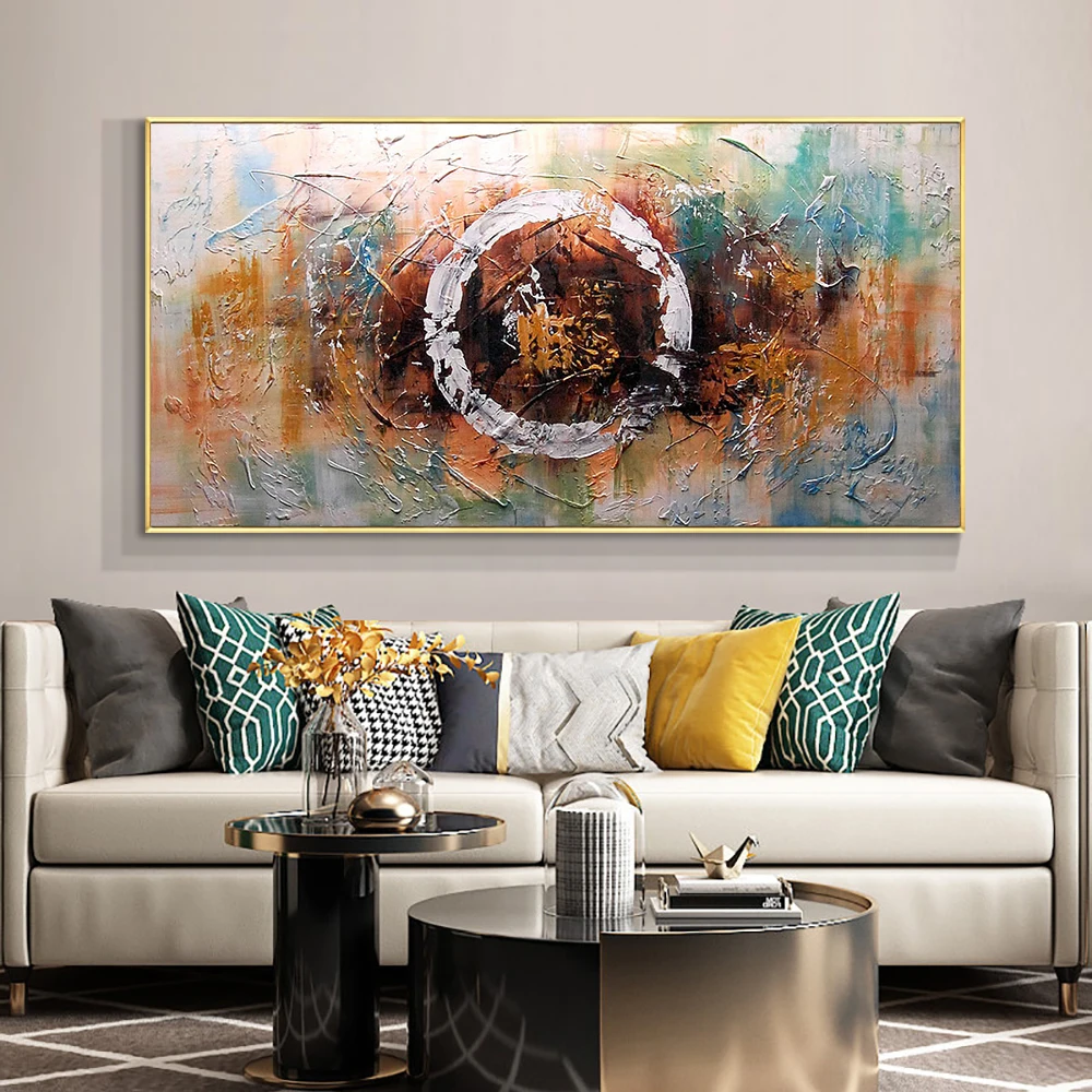 3D Abstract Colorful Painting With Big Circle 100% Hand Painted Oil Painting On Canvas Abstract Wall Art For House Decoration
3D Abstract Colorful Painting With Big Circle 100% Hand Painted Oil Painting On Canvas Abstract Wall Art For House Decoration