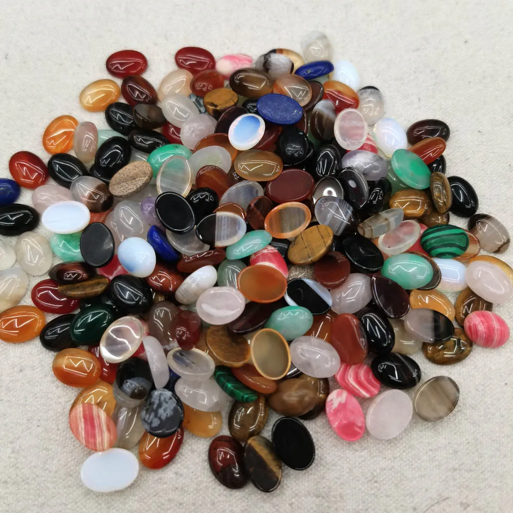 Wholesale 100pcs Natural stone Beads 10x14mm mixed Oval stone Cabochon cab accessories no hole 50Pcs Free shipping
Wholesale 100pcs Natural stone Beads 10x14mm mixed Oval stone Cabochon cab accessories no hole 50Pcs Free shipping