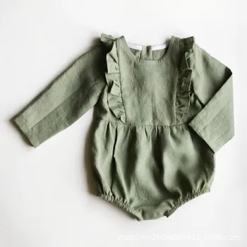 INS Hot Selling Long Sleeve Solid Color Cotton Linen Newborns Romper fei xiu Baby Onesie Children Crawling Clothes Currently Ava
INS Hot Selling Long Sleeve Solid Color Cotton Linen Newborns Romper fei xiu Baby Onesie Children Crawling Clothes Currently Ava