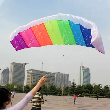 Parent Child Rainbow Kites Soft Stunt Parafoil Outdoor Sports Lawn Flying Tools Kids Toy Hand Eye Coordination Birthday Gift
Parent Child Rainbow Kites Soft Stunt Parafoil Outdoor Sports Lawn Flying Tools Kids Toy Hand Eye Coordination Birthday Gift