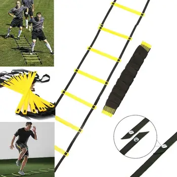 6-12 Rung 3-6m Nylon Strap Agility Speed Power Training Ladder Soccer Fitness Exercise Rope Football Speed Ladder Training Stair
6-12 Rung 3-6m Nylon Strap Agility Speed Power Training Ladder Soccer Fitness Exercise Rope Football Speed Ladder Training Stair