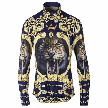 Tiger Head Royal Wind Pattern 3d Digital Printing Brand Shirt Men's Free Hot
Tiger Head Royal Wind Pattern 3d Digital Printing Brand Shirt Men's Free Hot