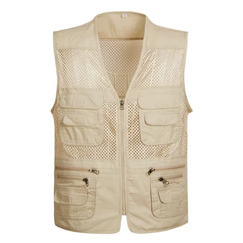 plus size S-4XL Mesh Quick-Drying Vests Male with Many Pockets Mens Breathable Multi-pocket Fishing Vest Work Sleeveless Jacket
plus size S-4XL Mesh Quick-Drying Vests Male with Many Pockets Mens Breathable Multi-pocket Fishing Vest Work Sleeveless Jacket