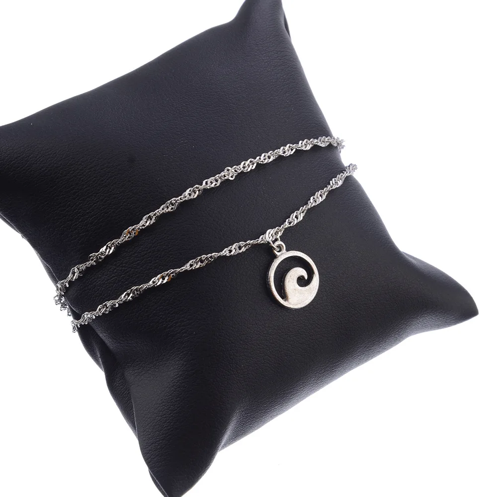 Western Style New Style Wave Double Layer Anklet Simplicity Waves Pendant Summer Beach Foot Ornaments
Western Style New Style Wave Double Layer Anklet Simplicity Waves Pendant Summer Beach Foot Ornaments