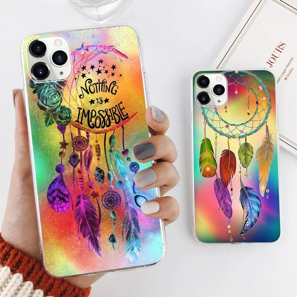 Силиконовые чехлы KISSCASE для iPhone 11 Pro XR чехол в виде ловца снов 5S SE 6 6S 7 8 Plus X XS Max