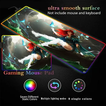 Red-haired Girl with Butterflies Anime XXL Mouse Pad LED Backlight RGB Gaming Mouse Pad Dragon Keyboard Computer Mat Custom
Red-haired Girl with Butterflies Anime XXL Mouse Pad LED Backlight RGB Gaming Mouse Pad Dragon Keyboard Computer Mat Custom
